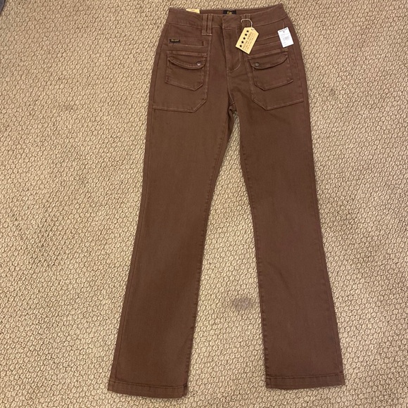 Brown boot cut cargo pants - Picture 1 of 4